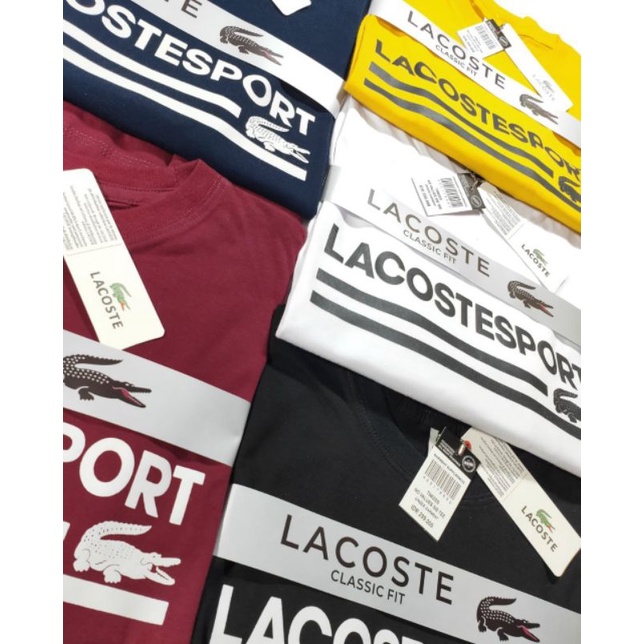 KAOS POLOS LACOSTE PRIA WANITA /KAOS BASIC UNISEX