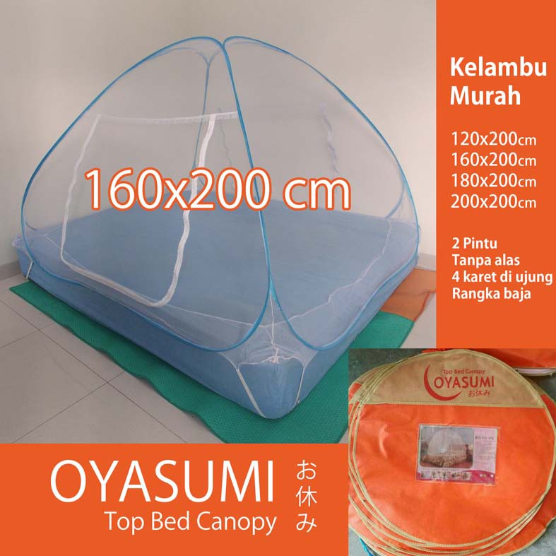Kelambu Lipat 160x200 Oyasumi Kelambu Tidur Kelambu Tenda