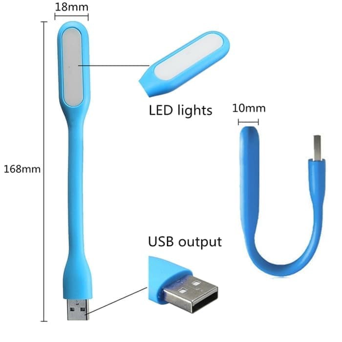 Lampu LED USB Model Stick Sikat Gigi Flexible Dan Terang