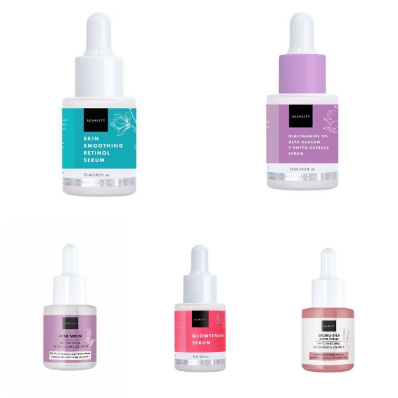 Scarlett Whitening Serum Retinol Niacinamide 5% Glowtening Facial Wash Sabun Scarlett Serum Acne Bri