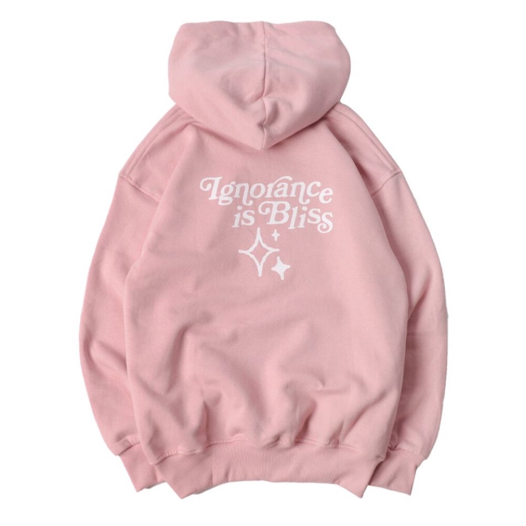 IGNORANCE  IS BLISS HOODIE JUMPER WANITA - ATASAN KEKINIAN TERLARIS