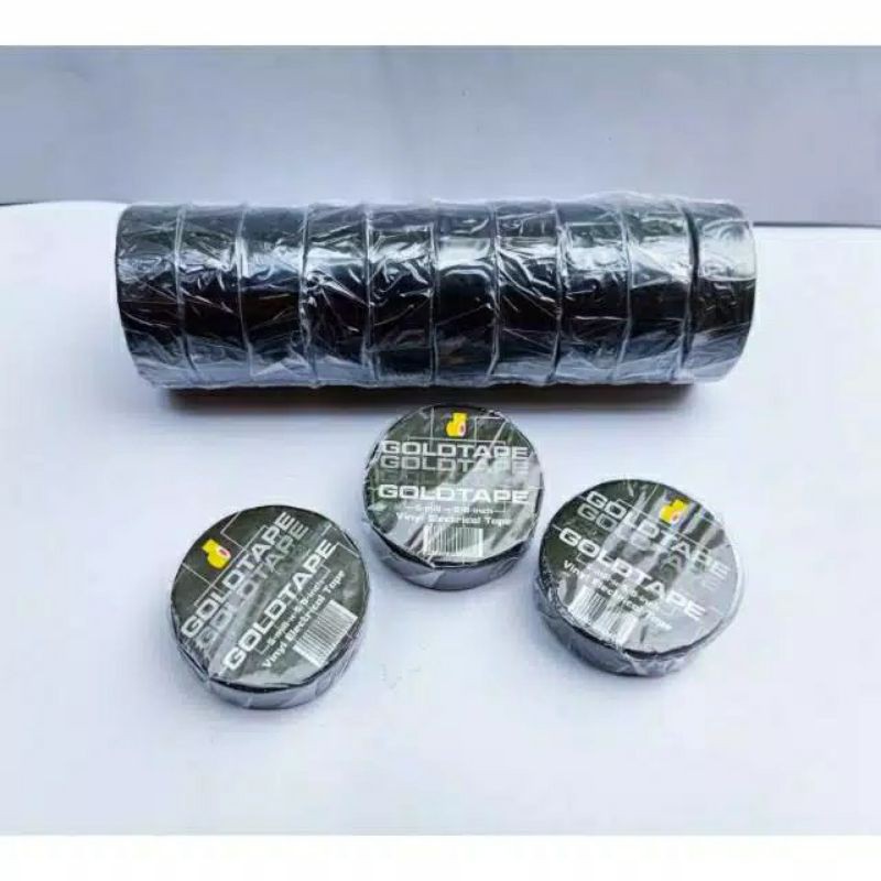 

SATU ROLL ISOLASI HITAM GOLDTAPE ISI 10 PCS