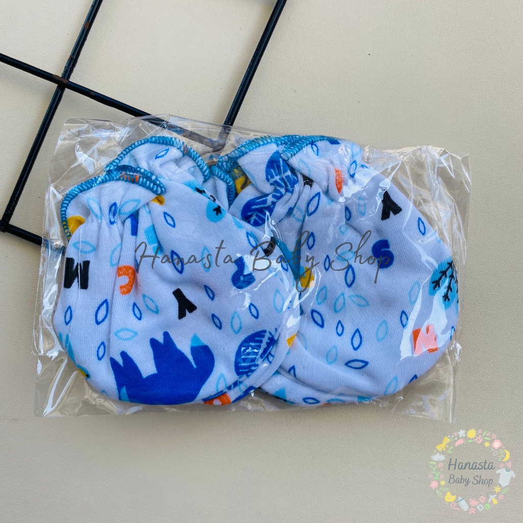 Sarung Tangan Bayi Dan Kaki 1 Set Newborn Baru Lahir Motif Hewan Lucu