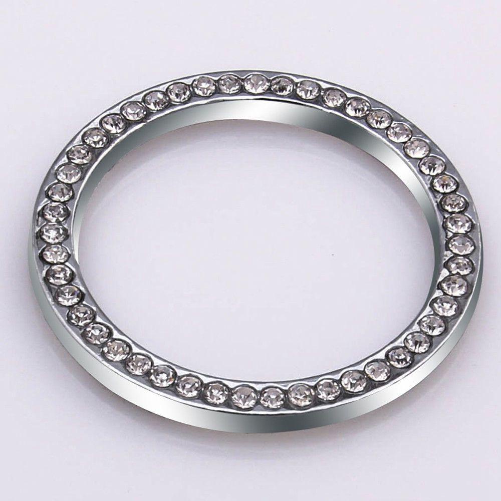 TOP Saklar Start Tombol Ring Aksesoris Baru Silver Diamond