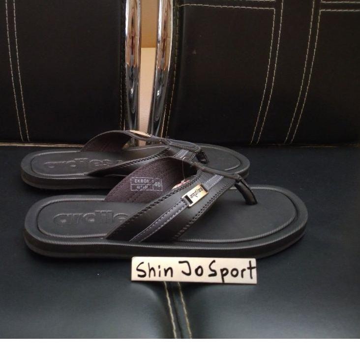 CKB.19My22ғ– SANDAL PRIA ARDILES ORIGINAL SENDAL KULIT SINTETIS MODEL JEPIT EKRON HITAM MURAH DEWASA