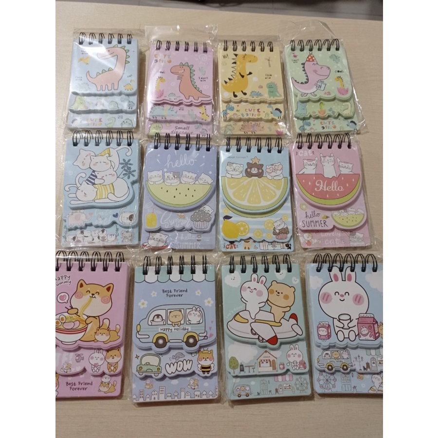

Notebook Kecil Spiral Vertikal 3 Susun 48K