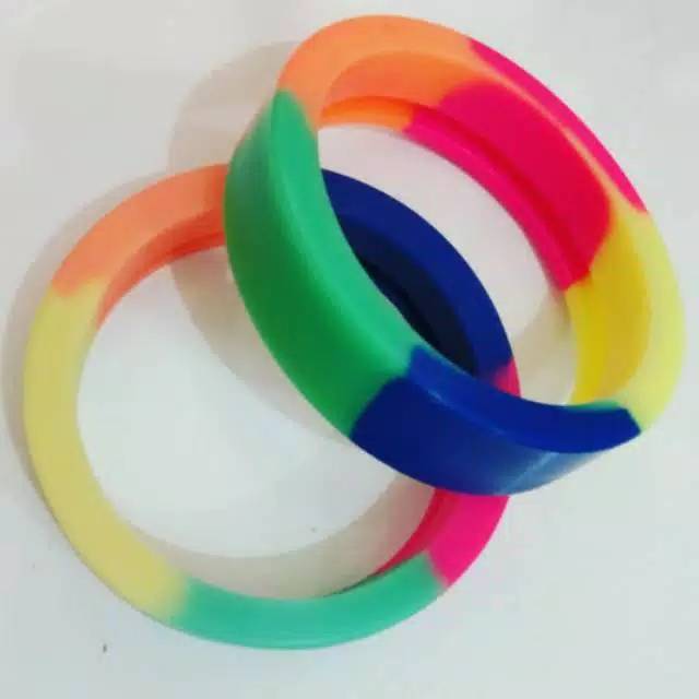 Karet Bioglass 2+ / Bioglass 2S/ Bioglass Diamond Shape Rainbow