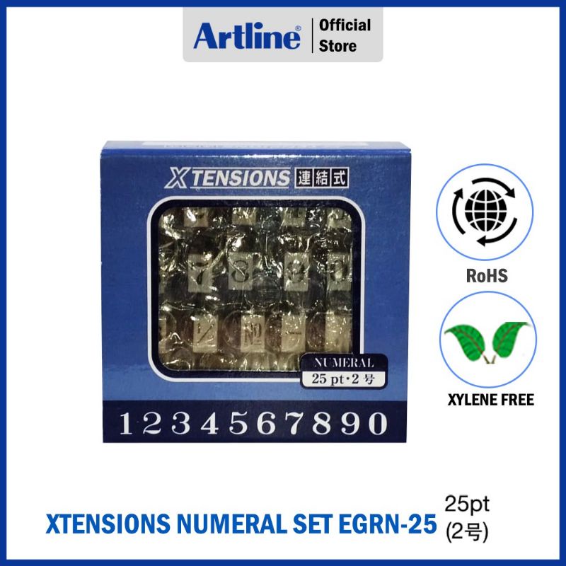 

ARTLINE Xstamper Xtensions Numeral / Stamp Numerik Stempel 25 pt EGRN-25M