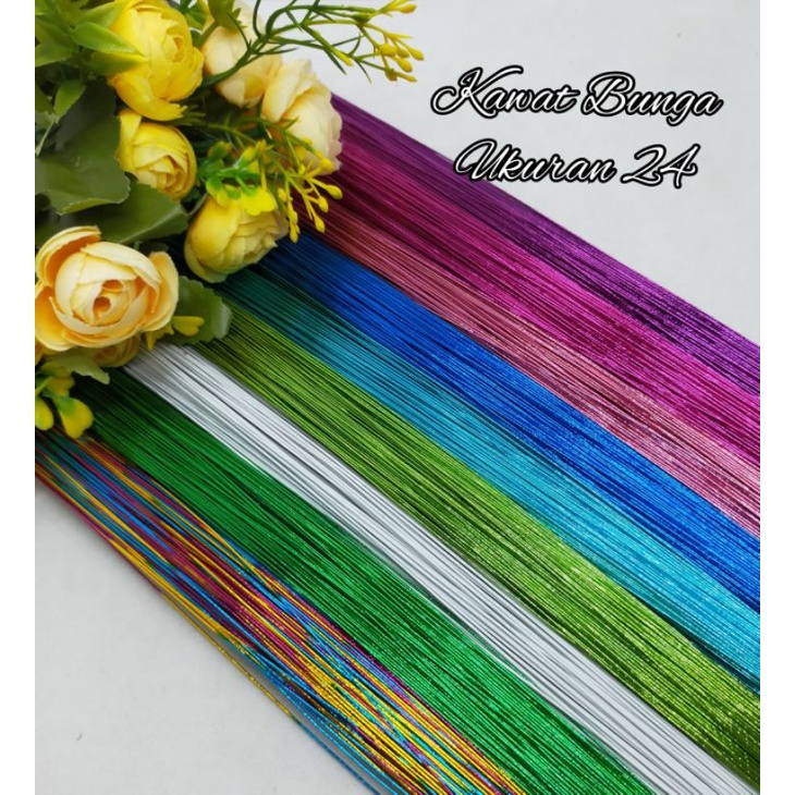 Kawat Bunga 24 1Kg Kawat Bunga Ukuran 24 1000 gram Kawat Kerajinan Kawat Bunga Stoking Kawat Bunga M