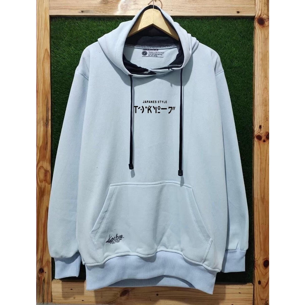 TERMURAH !! COD Jaket Sweater Hoodie Pria Distro Kachios Original Big Size Jumbo M - XXL