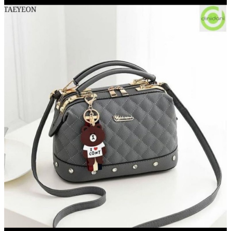 Tas Selempang Cantik wanita TAEYON Tas Doctor Fashion Wanita Shoulder Bag Original Korea Tas Murah Bisa COD