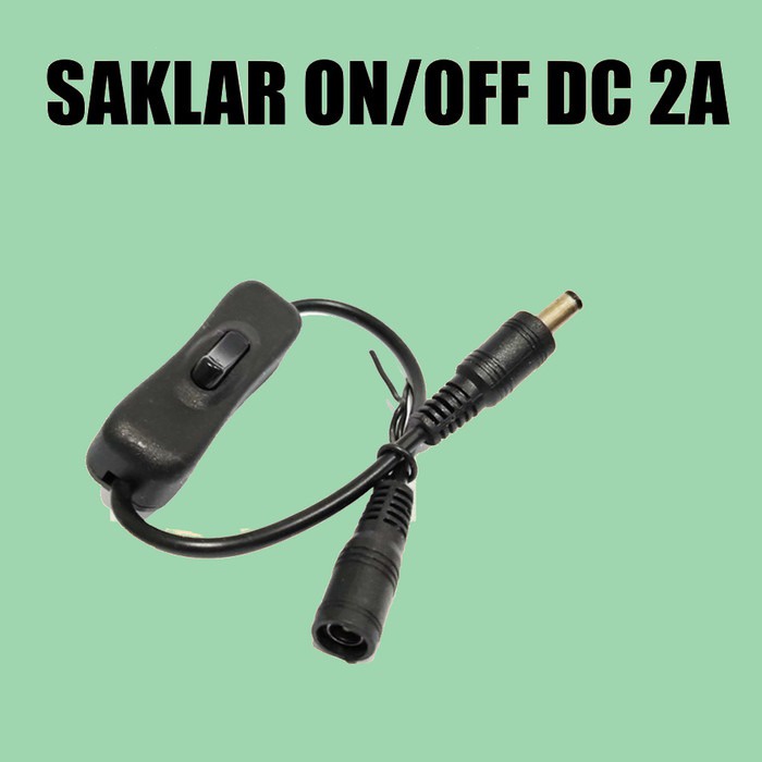 Saklar On Off Pompa Cuci Mobil/Motor DC 12V 2A Dengan Kabel Jack - SAKLAR ON / OFF DC 2A