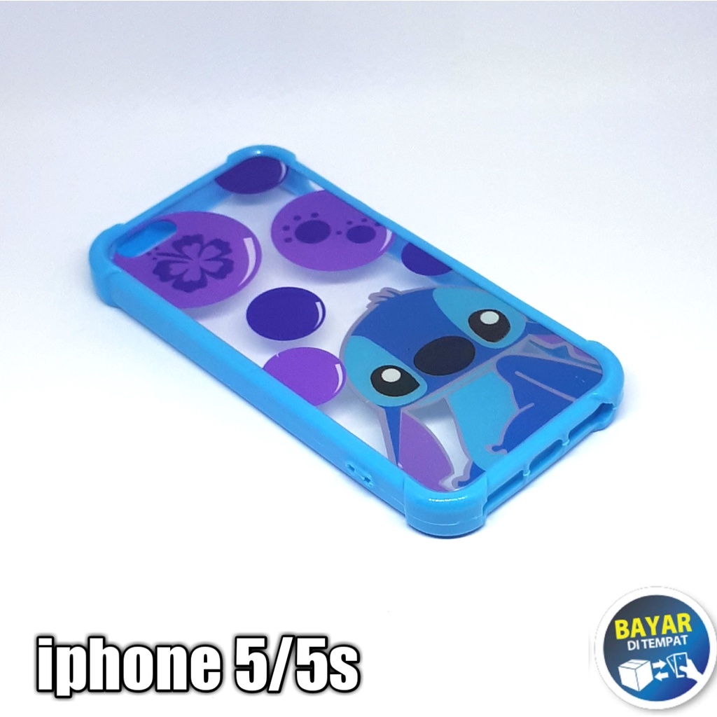 Casing Iphone 5/5s Softcase Anticrack Motif Silikon Hp Cover Hp Motif