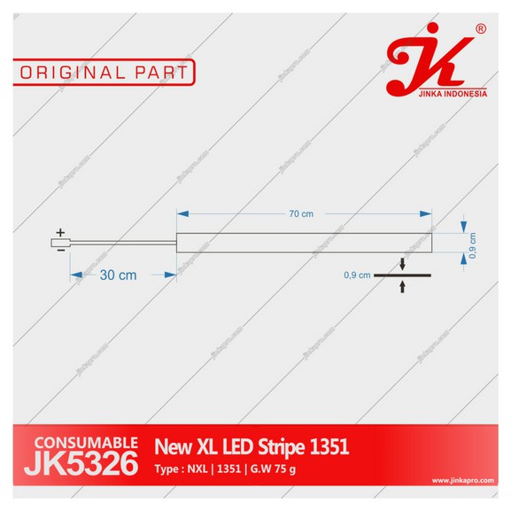 Stripe LED Jinka NXL 1351 / Sparepart Mesin Cutting Sticker Jinka