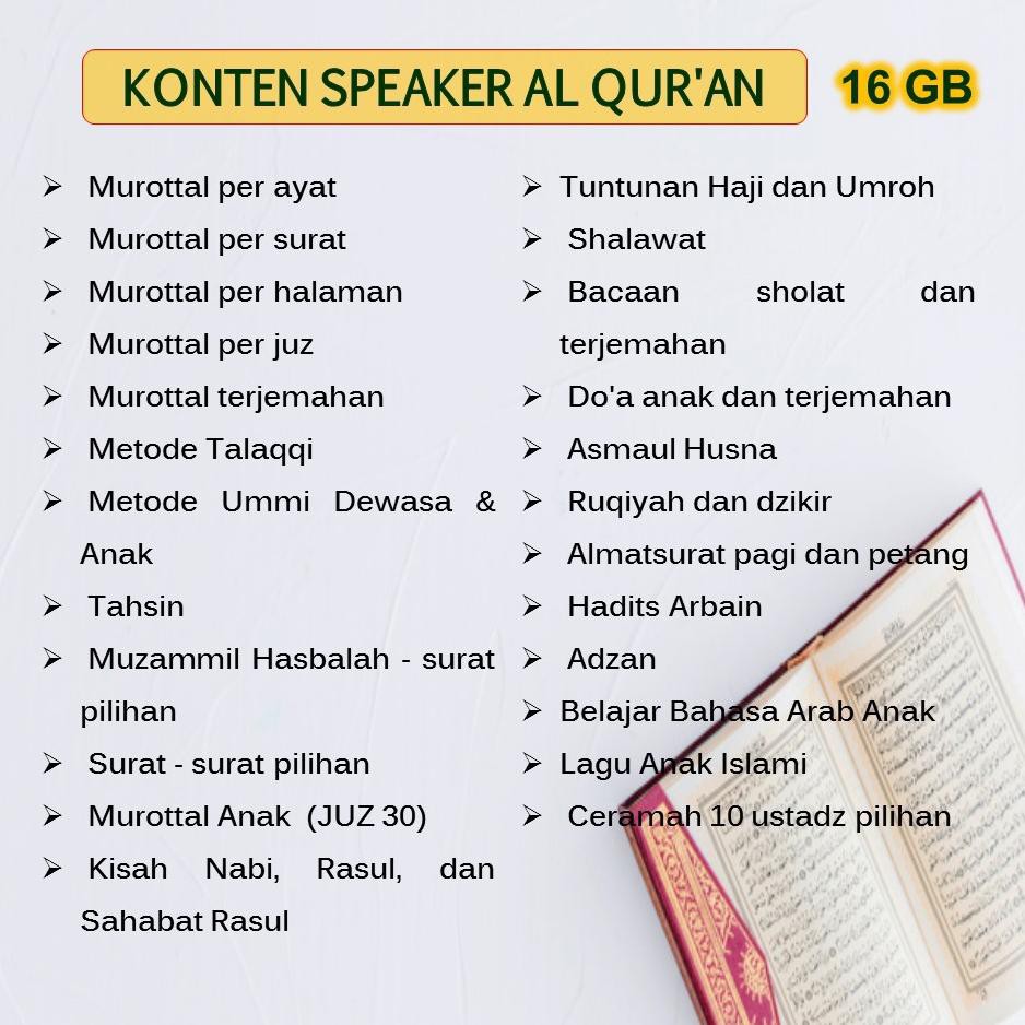 Kode 8 Bisa Request Nama Speaker Murottal Al Quran 30 Juz Chip 16 Gb Advance Tp600bt Shopee Indonesia