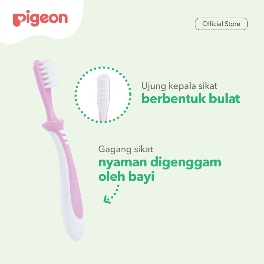 Pigeon Training Toothbrush Lesson 3 - Pink | 12m+