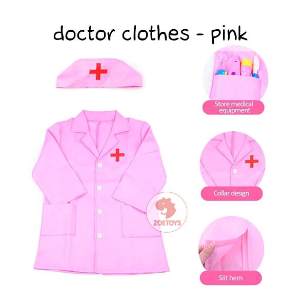 Zoetoys Doctor Clothes | Kid Costume Kostum Baju Profesi Dokter Anak