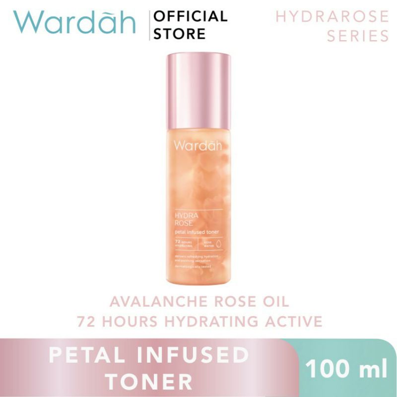 WARDAH HYDRA ROSE PETAL INFUSED TONER 100ML ~ ORIGINAL 100%