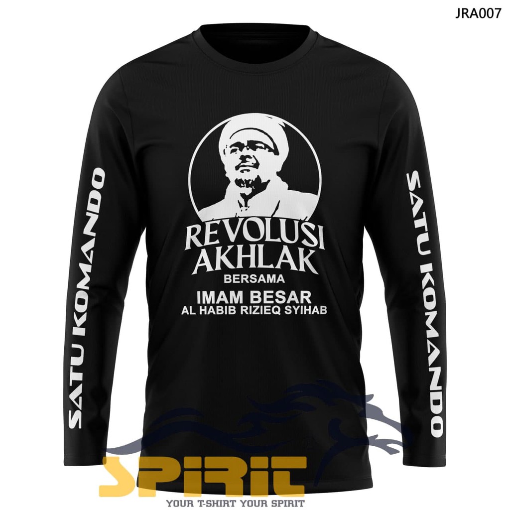 BAJU KAOS REVOLUSI AKHLAK HABIB RIZIEQ KATUN PANJAG DAKWAH TAUHID DISTRO SATU KOMANDO JUMBO