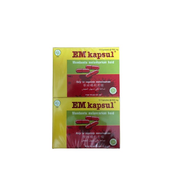 

Lancar Haid EM Kapsul 1 Box isi 12 Kapsul