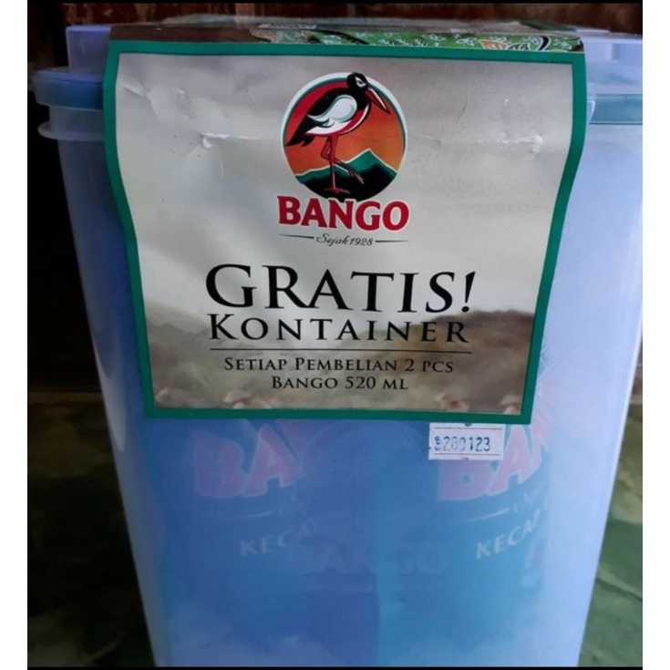 kecap bango 2x 550ml gratis kontainer