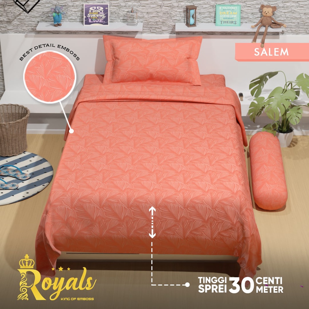 Royals BedCover Set Sprei Uk 100/120 (160 x 220 cm)