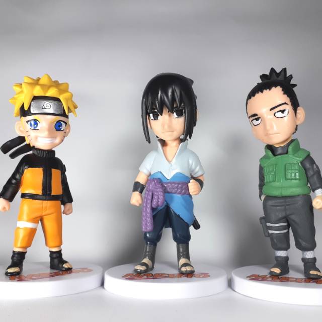 Action Figure set 3 pcs Naruto, Shikamaru, Sasuke
