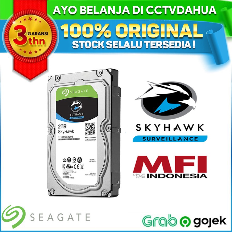 SEAGATE SKYHAWK 2TB SEAGATE HARDDISK INTERNAL 2TB BERGARANSI RESMI MFI