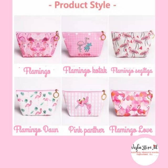 

POUCH/TEMPAT PENSIL FLAMINGO PINK PANTHER