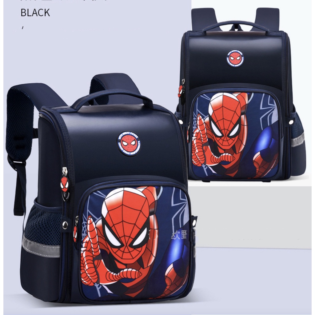 WWH16 Tas Anak Sekolah SD Ransel Spiderman Captain Backpack Murah TKM