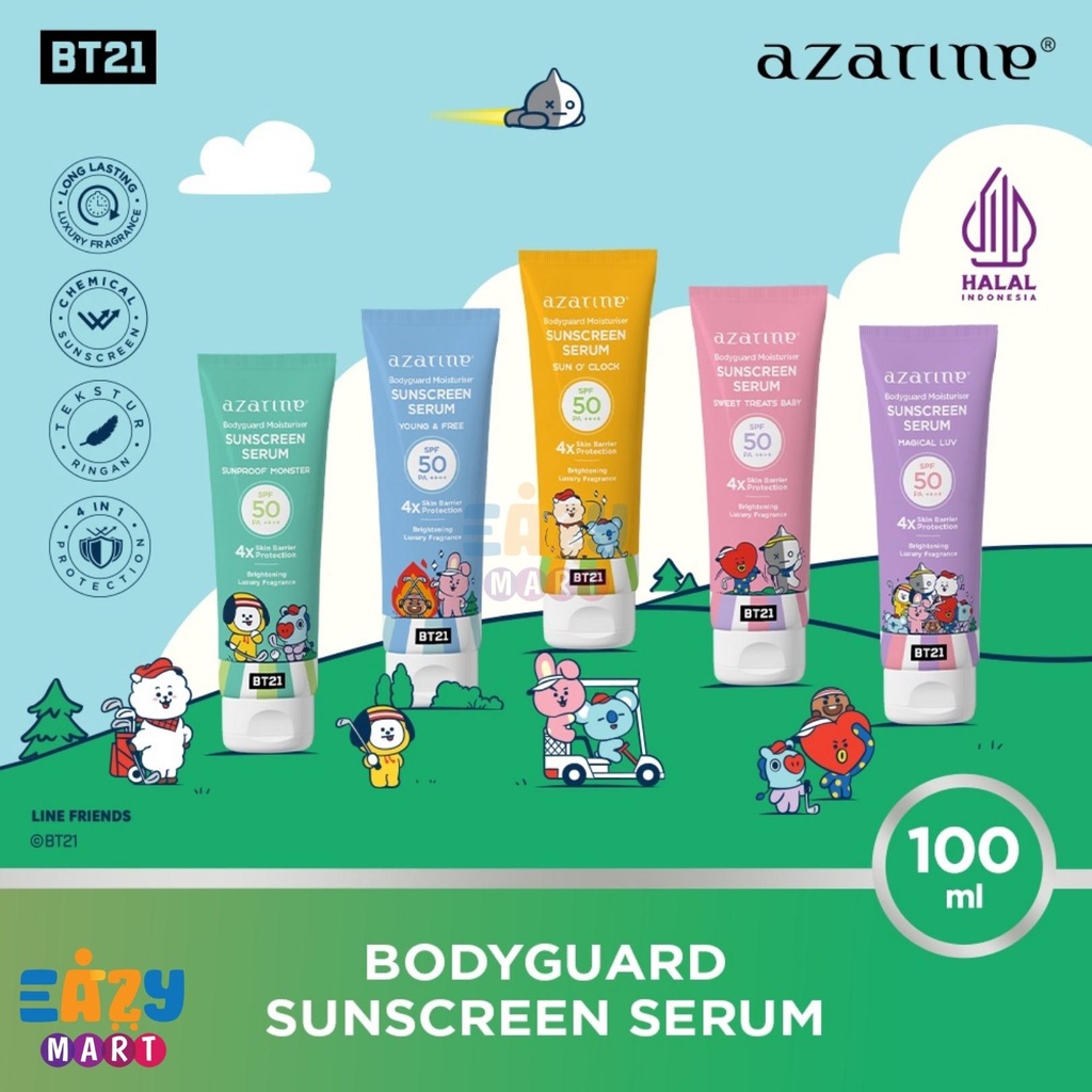 Azarine Body Guard Moisturizer Sunscreen Serum | BT21