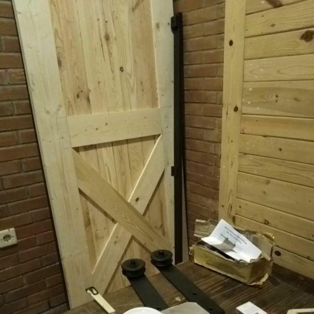Rel Pintu Sleding/barn Door Untuk Lebar Pintu 77cm-82cm & Tbl 3cm-4,5cm