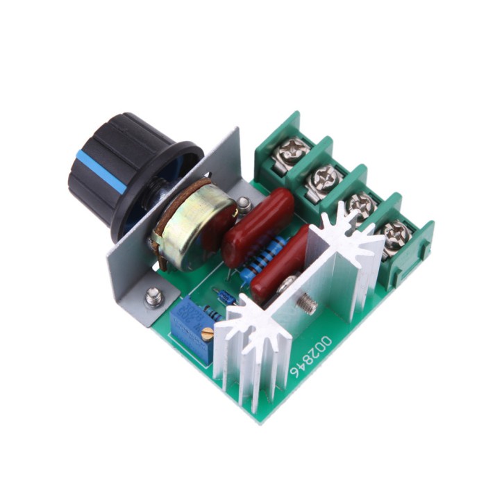 2000W AC 220V SCR Regulator Dimmer Lampu / Motor Speed Controller