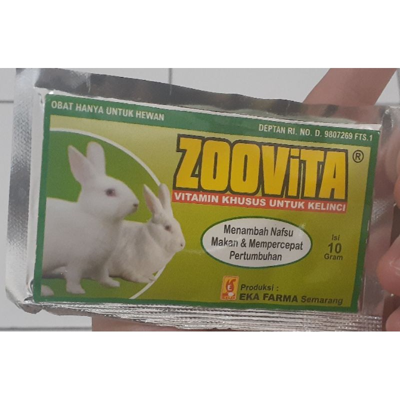 vitamin kelinci zoovita menambah nafsu makan