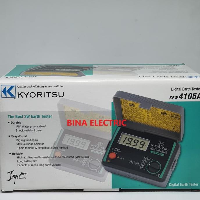 Aui0. Digital Earth Tester Kyoritsu 4105A Kyoritsu Kew 4105 A Tester
