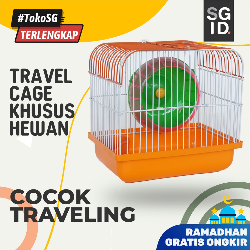 Kandang Hamster Kecil Travel Cage Murah Sugar Glider Hamster Landak Mini dll