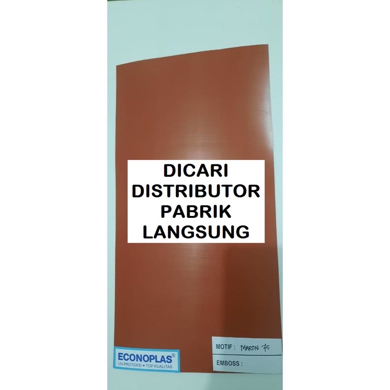 Econoplas 75 MARON Polos - Fiber Plastik Pelapis/ Penutup Pagar Meteran eco innoplas motif garis pas