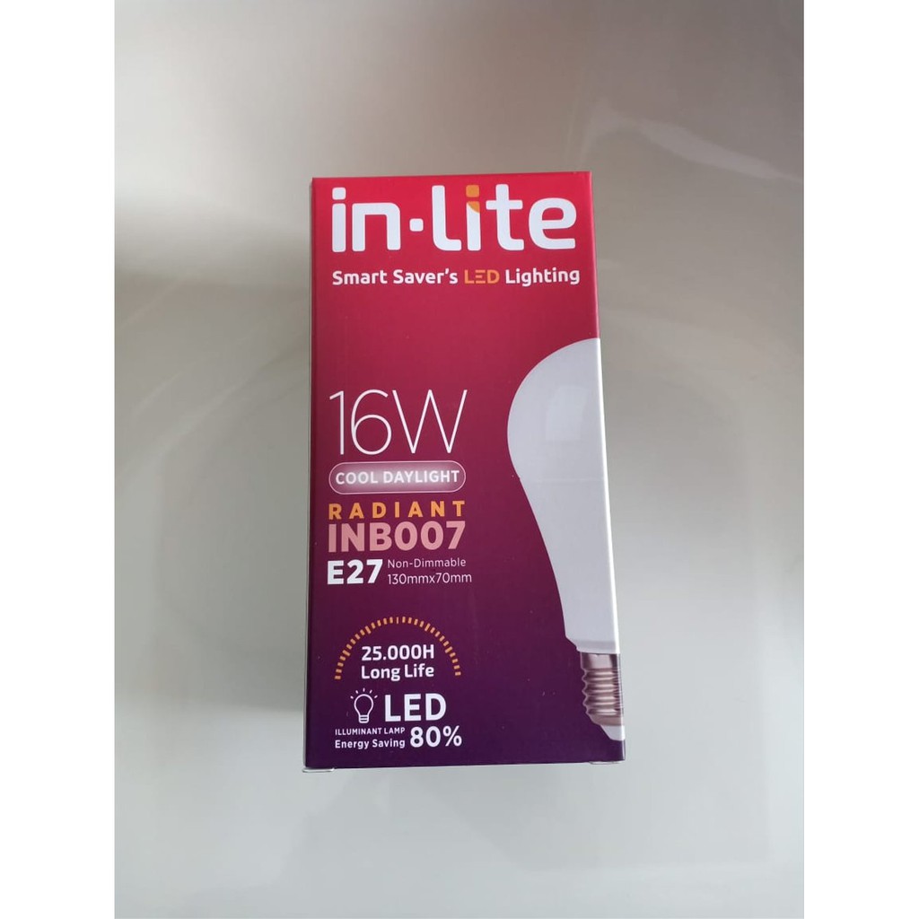 Lampu Bohlam IN-LITE 15 / 16 Watt Paket 3+1