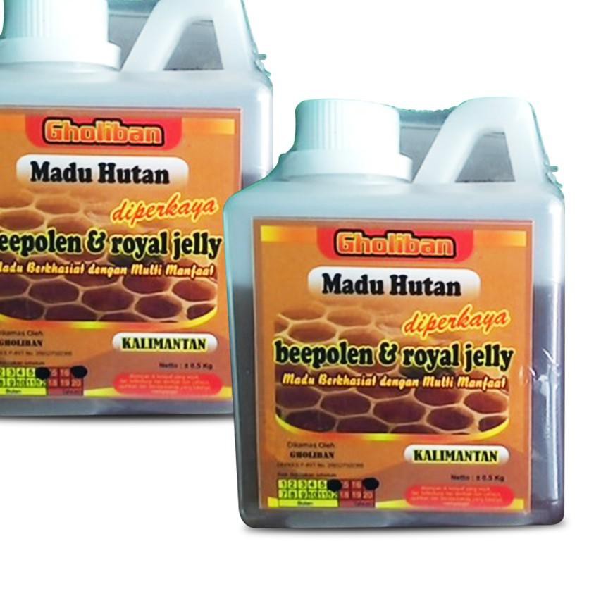 

Banyak Peminat Madu Hutan SUPER Kalimantan Gholiban Plus Bee Pollen Dan Royal Jelly 500 gram.