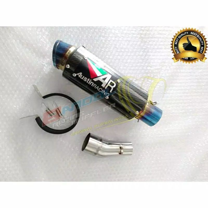 SILINCER knalpot racing AUSTIN RACING + SLIP ON YAMAHA R25 MT25