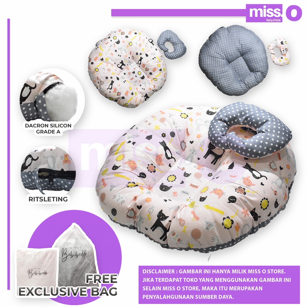 Sofa bayi / baby launger FREE bantal mahkota bayi dan tas