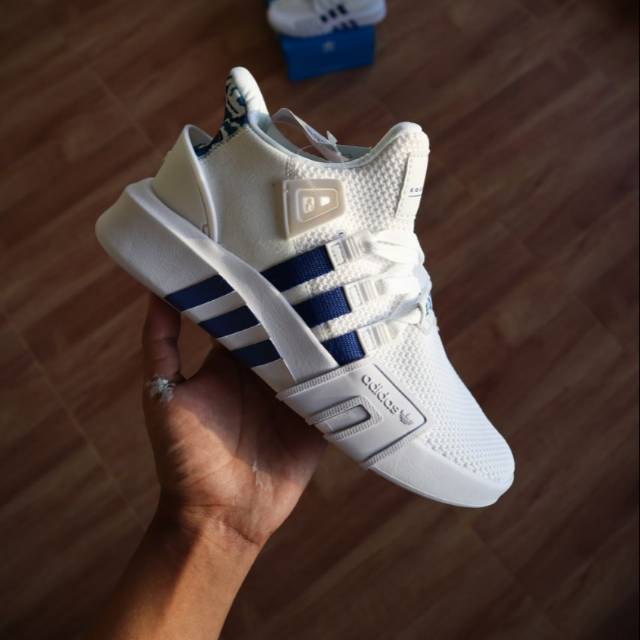 Adidas Eqt Bask Adv Triple White Blue line