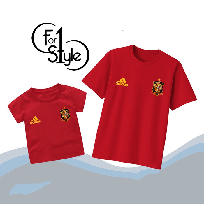 KAOS TSHRIT SPAIN Remaja Tema Euro 2021 Grup Spanyol