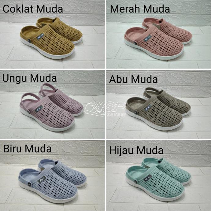 Best Seller Original Sepatu Sandal Karet Slop Pro Att Msw 562 Sendal Baim Selop Wanita - Coklat