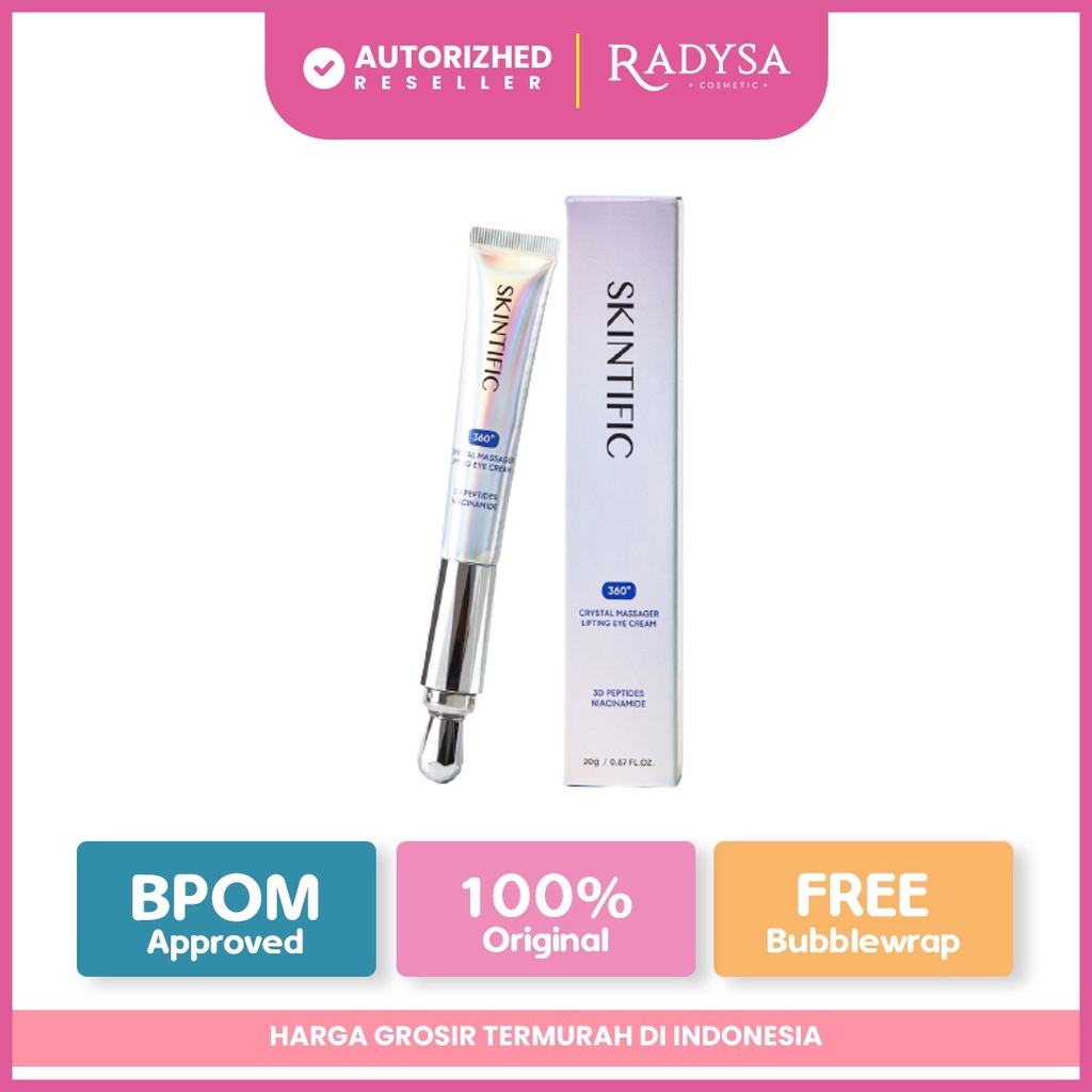 RADYSA - SKINTIFIC 360 Crystal Massager Lifting Eye Cream【BPOM】