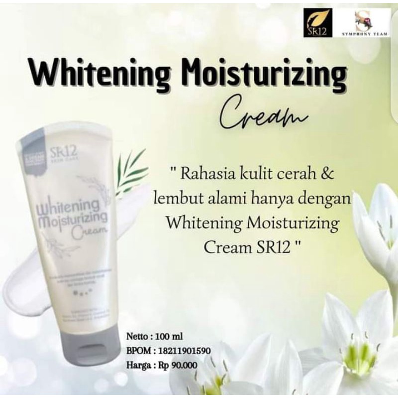 WHITENING MOISTURIZING CREAM SR12/ KRIM PEMUTIH MUKA DAN BADAN