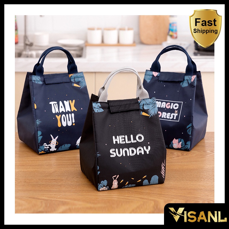 COOLER BAG UNICORN SUMMER PEREKAT VELCRO TAS BEKAL LUNCH BOX BESAR MURAH LUNCH BAG BEKAL SEKOLAH