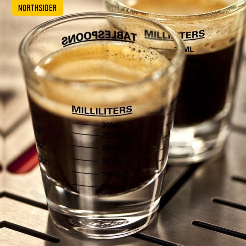 Espresso shot glass - gelas ukur kopi - sloki