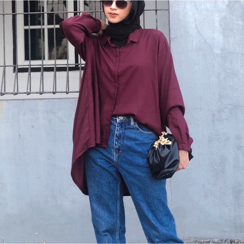 ZEA - Calla - Kemeja Oversized Oversize Polos