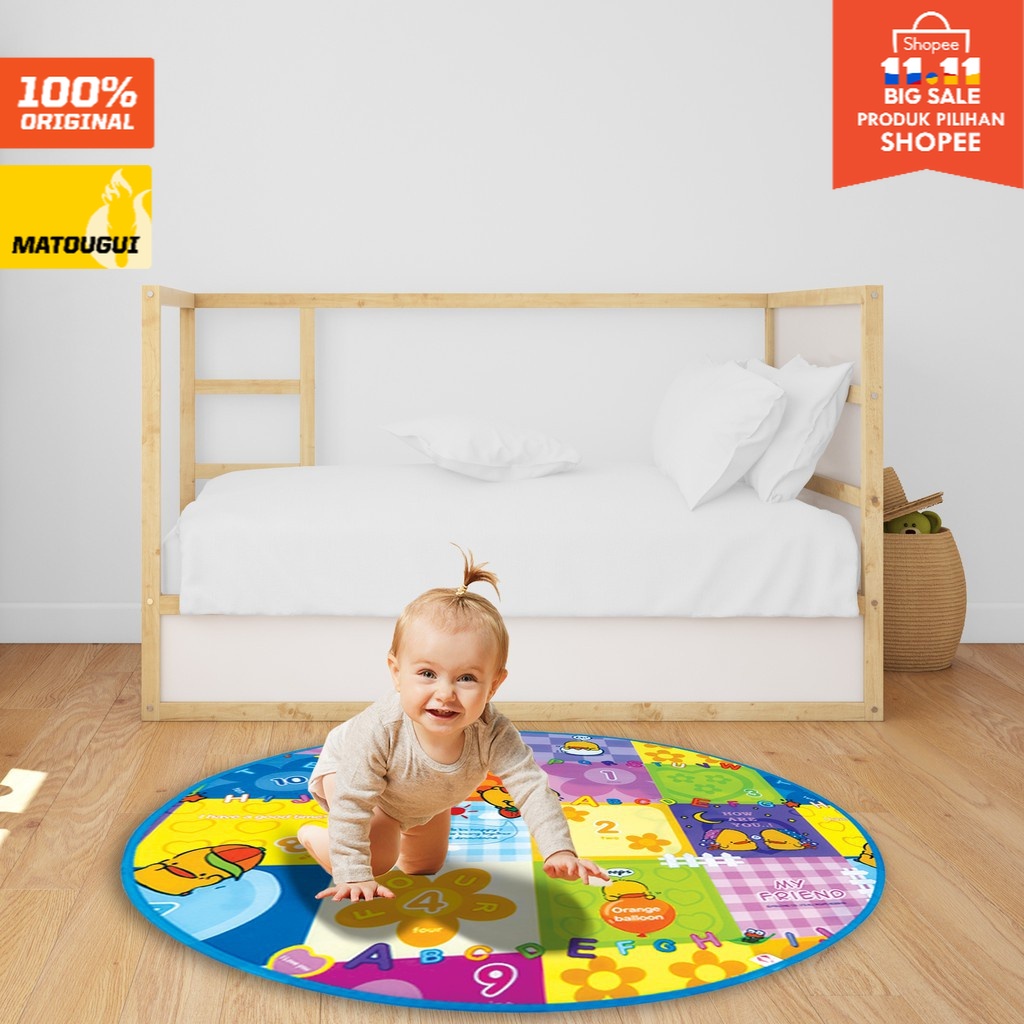 Jual Playmat Baby Karpet Bulat Untuk Tenda Castle Anak Bahan Foam